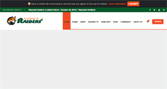 Desktop Screenshot of plymouthraiders.com