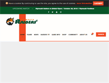 Tablet Screenshot of plymouthraiders.com